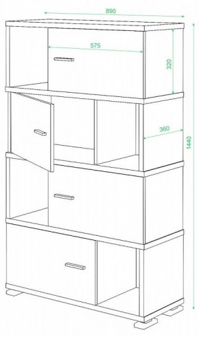 Тумба комбинированная СБ-30/4 в Коротчаево - korotchaevo.mebel24.online | фото 2