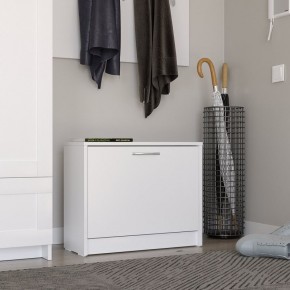 Тумба ОРИОН с одной полкой для обуви, цвет белый в Коротчаево - korotchaevo.mebel24.online | фото 4
