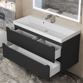 Тумба под раковину Uperwood Tanos 100 см, подвесная, черная матовая в Коротчаево - korotchaevo.mebel24.online | фото 10