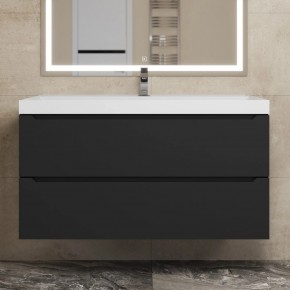 Тумба под раковину Uperwood Tanos 100 см, подвесная, черная матовая в Коротчаево - korotchaevo.mebel24.online | фото 9