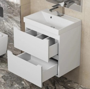 Тумба под раковину Uperwood Tanos 50 см, подвесная, белая матовая в Коротчаево - korotchaevo.mebel24.online | фото 3