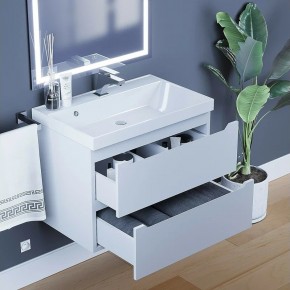 Тумба под раковину Uperwood Tanos 70 см, подвесная, белая матовая в Коротчаево - korotchaevo.mebel24.online | фото 2