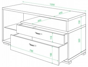 Тумба под ТВ Домино ТК-10М в Коротчаево - korotchaevo.mebel24.online | фото 2