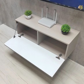 Тумба подвесная под ТВ LINES MTV3-MA 900 Бежевый (Леда-М 10.1.5) в Коротчаево - korotchaevo.mebel24.online | фото 2