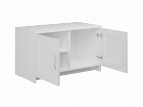 Тумба СИРИУС двухдверная низкая, цвет белый в Коротчаево - korotchaevo.mebel24.online | фото 2