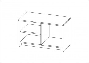 Тумба СИРИУС двухдверная низкая, цвет белый в Коротчаево - korotchaevo.mebel24.online | фото 3