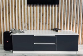 Тумба ТВ большая Парус (Белый/Графит) в Коротчаево - korotchaevo.mebel24.online | фото