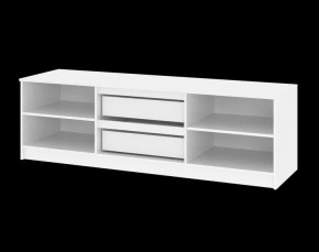 Тумба ТВ большая Парус (Белый/Графит) в Коротчаево - korotchaevo.mebel24.online | фото 5