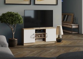 Тумба ТВ Лофт (Дуб Сонома/Белый) в Коротчаево - korotchaevo.mebel24.online | фото 1
