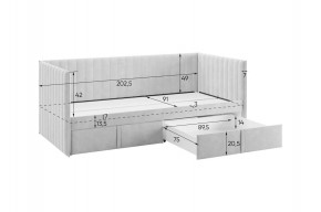 ТВИКС Кровать (софа) с ящиками 900 в Коротчаево - korotchaevo.mebel24.online | фото 3