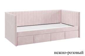 ТВИКС Кровать (софа) с ящиками 900 (нежно-розовый) в Коротчаево - korotchaevo.mebel24.online | фото