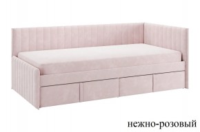 ТВИКС Кровать (тахта) с ящиками 900 (нежно-розовый) в Коротчаево - korotchaevo.mebel24.online | фото