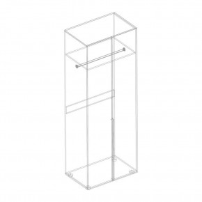 ВИТА Шкаф 2-ств для одежды в Коротчаево - korotchaevo.mebel24.online | фото 2