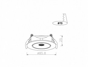 Встраиваемый светильник Arte Lamp Kaus A4761PL-1WH в Коротчаево - korotchaevo.mebel24.online | фото 3