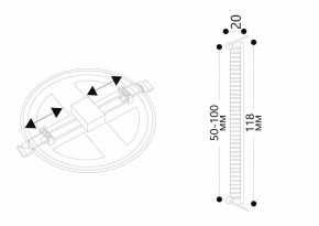 Встраиваемый светильник Arte Lamp Mesura A7973PL-1WH в Коротчаево - korotchaevo.mebel24.online | фото 5