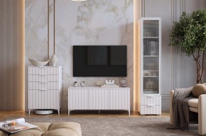 ЗЕФИР Гостиная К1 (белое дерево/белый муар) в Коротчаево - korotchaevo.mebel24.online | фото