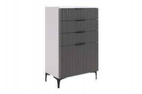 ЗЕФИР Гостиная К2 (белое дерево/черный муар) в Коротчаево - korotchaevo.mebel24.online | фото 11