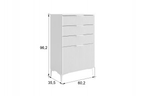 ЗЕФИР Гостиная К2 (белое дерево/черный муар) в Коротчаево - korotchaevo.mebel24.online | фото 2