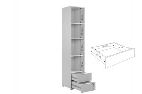 ЗЕФИР Гостиная К2 (белое дерево/черный муар) в Коротчаево - korotchaevo.mebel24.online | фото 7