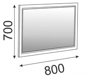 Зеркало в раме М15 Беатрис (Орех гепланкт) в Коротчаево - korotchaevo.mebel24.online | фото 2